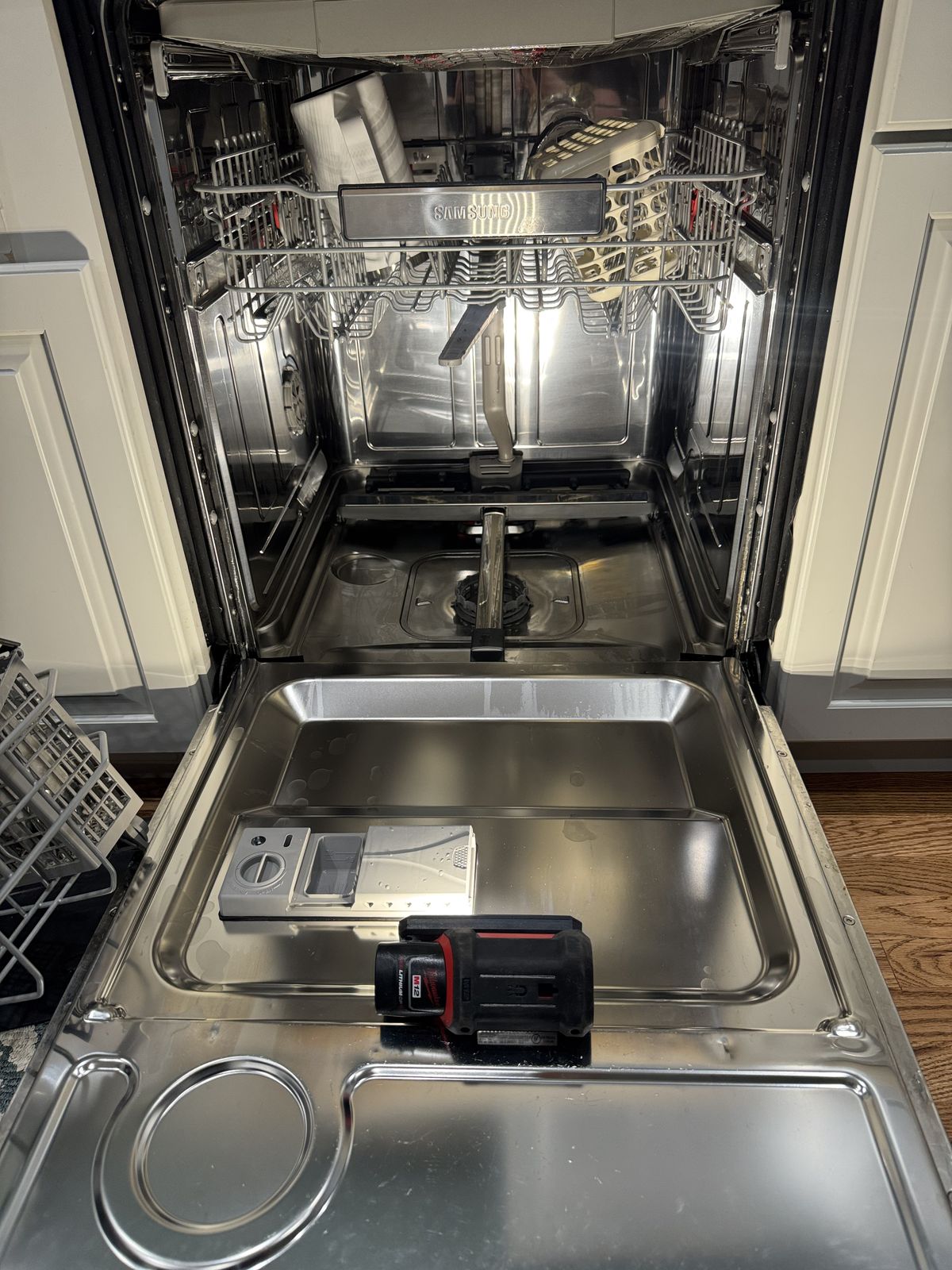 Open dishwasher