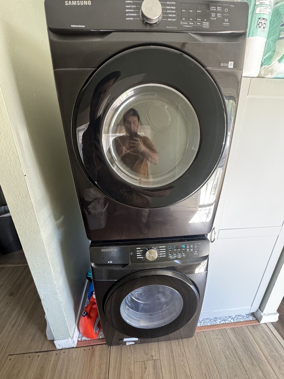 Black washer and dryer pair